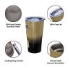 New Orleans Travel Mug Tumbler Stainless Steel Cup Personalized Coffee Mug Sealed Lid Straw Fan Gifts Insulated Keeps Drinks Coldhot Custom Name Number view 3