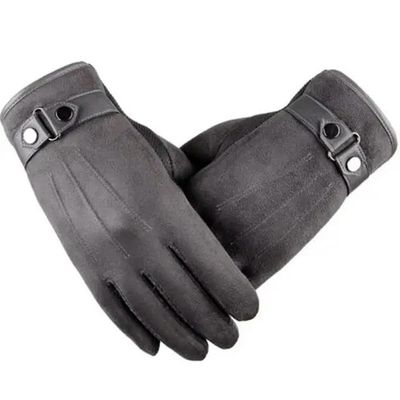 KOSTEN Men Gloves Touch Screen Mitten Thermal Fleece Lined Driving Mitten Fashion Winter Thicken Warm Gloves Gift-Grey