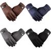 KOSTEN Men Gloves Touch Screen Mitten Thermal Fleece Lined Driving Mitten Fashion Winter Thicken Warm Gloves Gift-Grey view 2