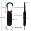 REHTAEL Carabiner Key Chain for Men/Women, Military Braided Paracord Keychain w/Hook Clip D Ring, Heavy Duty Parachute Key Lanyard for Keys/Backpack, Camping/Hiking 2Pcs (Pink * 2) view 4