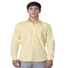 Men's Dress Shirts Solid Long Sleeve Stretch Wrinkle-Free Formal Shirt Business Casual Shirt (US, Alpha, X-Large, Regular, Regular) Lemon view 1