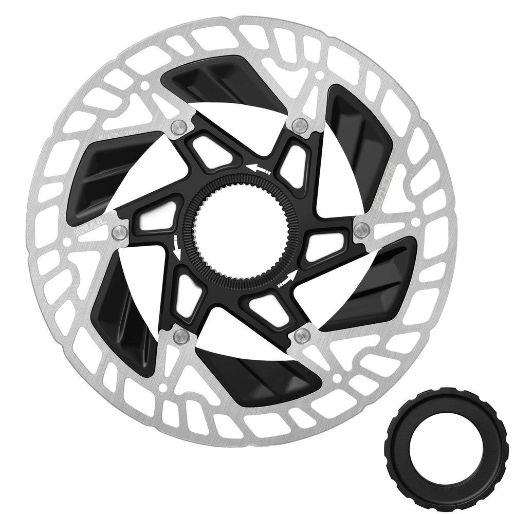 BUCKLOS 160mm Bike Centerlock Disc Brake Rotor for Mountain Bike Road Bike MTB- Bicycle Stainless Steel Center Lock Disc Brakes Rotors for E-bike/BMX(Black)