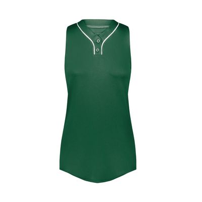 Augusta Sportswear Ladies Cutter+ Sleeveless Jersey Dark Green/White XS