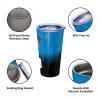 Carolina Travel Mug Tumbler Stainless Steel Cup Personalized Coffee Mug Sealed Lid Straw Fan Gifts Insulated Keeps Drinks Coldhot Custom Name Number view 3