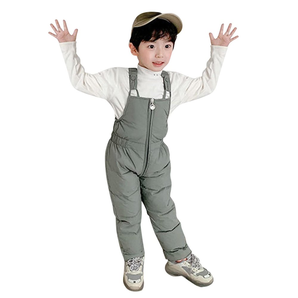 Kids Boys and Girls Winter Snow ibs, Water-proof Insulated Snowboard Overalls, Windproof Ripstop (Green, 2-3 Years)