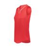 Augusta Sportswear Ladies Cutter+ Sleeveless Jersey Scarlet/White XL view 4