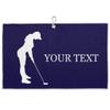 FZDXZJJ Custom Golf Towels for Women Personalized Golf Towel with Name Or Text for Golf Bags with Clip Golf Gifts for Golf Fan, Funny Golf Lover Gift for Women Wife Mom Girlfriend - Navy Blue Chic view 1