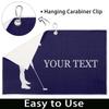 FZDXZJJ Custom Golf Towels for Women Personalized Golf Towel with Name Or Text for Golf Bags with Clip Golf Gifts for Golf Fan, Funny Golf Lover Gift for Women Wife Mom Girlfriend - Navy Blue Chic view 4