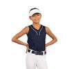 Augusta Sportswear Girls Cutter+ Sleeveless Jersey Columbia Blue/White M view 2