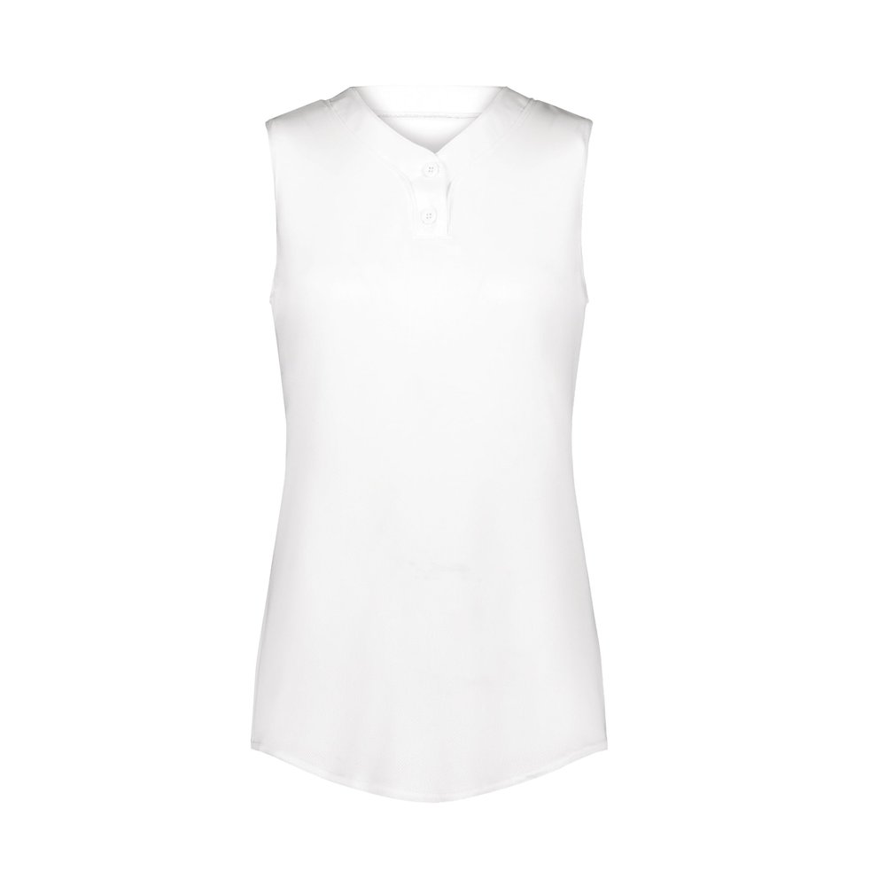 Augusta Sportswear Girls Cutter+ Sleeveless Jersey White L
