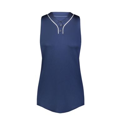 Augusta Sportswear Ladies Cutter+ Sleeveless Jersey Navy/White L