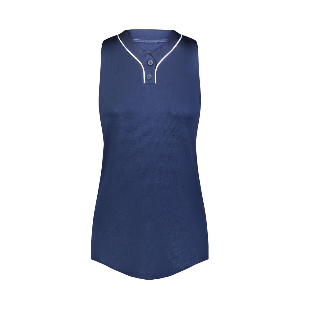 Augusta Sportswear Ladies Cutter+ Sleeveless Jersey Navy/White 2XL