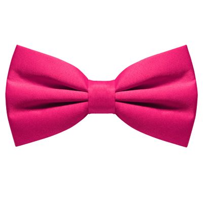 RBOCOTT Mens Hot Pink Pre-tied Bow Tie Adjustable polyester bowtie(24)