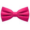 RBOCOTT Mens Hot Pink Pre-tied Bow Tie Adjustable polyester bowtie(24) view 1