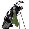 FZDXZJJ Custom Golf Towels for Women Personalized Golf Towel with Name Or Text for Golf Bags with Clip Golf Gifts for Golf Fan, Funny Golf Lover Gift for Women Wife Mom Girlfriend - Dark Olive Green view 2