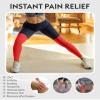 MGANG Full Leg Compression Sleeves for Men & Women, Thigh High 20-30mmHg Graduated Compression Stockings for Thigh Calf Knee Support, Pain, Swelling, Varicose Veins, Running, Sports, 1 Pair, Red XL view 3