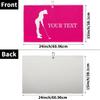 FZDXZJJ Custom Golf Towels for Women Personalized Golf Towel with Name Or Text for Golf Bags with Clip Golf Gifts for Golf Fan, Funny Golf Lover Gift for Women Wife Mom Girlfriend - Deep Pink Cute view 3