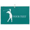 FZDXZJJ Custom Golf Towels for Women Personalized Golf Towel with Name Or Text for Golf Bags with Clip Golf Gifts for Golf Fan, Funny Golf Lover Gift for Women Wife Mom Girlfriend - Dark Cyan view 1