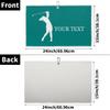 FZDXZJJ Custom Golf Towels for Women Personalized Golf Towel with Name Or Text for Golf Bags with Clip Golf Gifts for Golf Fan, Funny Golf Lover Gift for Women Wife Mom Girlfriend - Dark Cyan view 3