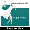 FZDXZJJ Custom Golf Towels for Women Personalized Golf Towel with Name Or Text for Golf Bags with Clip Golf Gifts for Golf Fan, Funny Golf Lover Gift for Women Wife Mom Girlfriend - Dark Cyan view 4