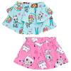 DREAMWORKS GABBY'S DOLLHOUSE Pandy Paws Cakey Cat Baby Box Little Girls 2 Pack Skorts Blue/Pink 6 view 1
