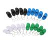 Cute Slipper Keyring 20 Pcs Cute Shoe Keychains, Silicone Beach Hole Sandals Key Ring 4 Colors Little Slipper Keychain, Mini Backpack Key Chains Key Ring for Kids Adults view 2