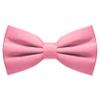 RBOCOTT Mens Pink Pre-tied Bow Tie Adjustable polyester bowtie(6) view 1