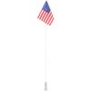 BESPORTBLE 1 Set Bike Safety Flag with Pole Adjustable Height Heavy Duty Fiberglass Pole Safety Flag American Flag with Bracket for Kids Bike view 1