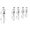 KTGCOZS Pack of 30 Fishing Rolling Swivels Barrel Snaps Swirl Clip Stainless #1-#5 Easy Clip Rig (3# 36lb 30pcs) view 2