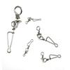 KTGCOZS Pack of 30 Fishing Rolling Swivels Barrel Snaps Swirl Clip Stainless #1-#5 Easy Clip Rig (3# 36lb 30pcs) view 3