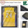 Real Wood Jersey Display Frame Case Extra Large Lockable Shadow Box UV Protection & Hanger by Amebee for Baseball Basketball Football Hockey Shirt, Jersey & Memorable Frame (Wood Frame Extra Large) view 2