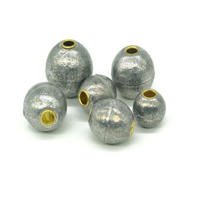 KTGCOZS Pack of 10 Saltwater Fishing Weights Egg Sinkers Round Cannon Ball 1oz 30g
