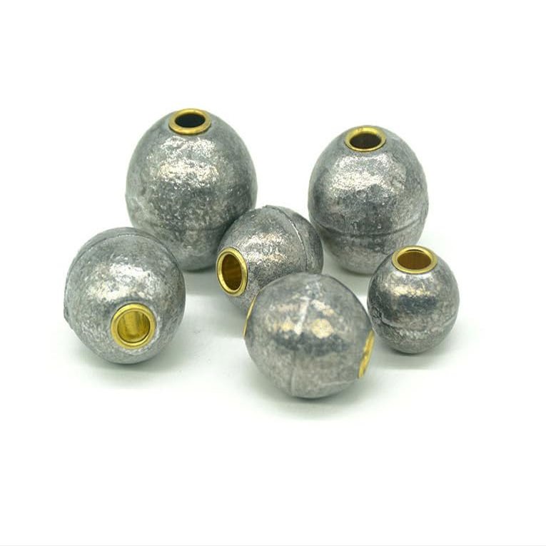 KTGCOZS Pack of 10 Saltwater Fishing Weights Egg Sinkers Round Cannon Ball 1oz 30g