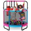 Happin 55 Trampoline for Kids with Safety Enclosure, Indoor & Outdoor Toddler Trampoline, Ultra Safe Design with Multi Activity Accessories, Perfect Toddler Gift for Boys & Girls Ages 18 view 1
