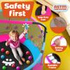 Happin 55 Trampoline for Kids with Safety Enclosure, Indoor & Outdoor Toddler Trampoline, Ultra Safe Design with Multi Activity Accessories, Perfect Toddler Gift for Boys & Girls Ages 18 view 2