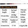 Portable Fishing Pole Double Rod Pin Fishing Rod Portable Fishing Reel and Fishing Rod Combo Lightweight Fishing Rod Baitcasting Rods Casting Rod Easy to use view 2