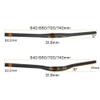 DELVOYE 640-740MM Extra Long Bicycle Handlebars 31.8mm Aluminum Alloy MTB Handlebar Rise 15MM Mountain Bike Road Bicycle Riser/Flat Bar Black (Color : Flat Bar, Size : 680mm) view 2