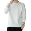 Maiyifu-GJ Men's Fleece Crewneck Sweatshirt Thick Loose Fit Soft Basic Pullover Lightweight Soft Lounging Casual Sweatshirts (5X-Large,White) view 1