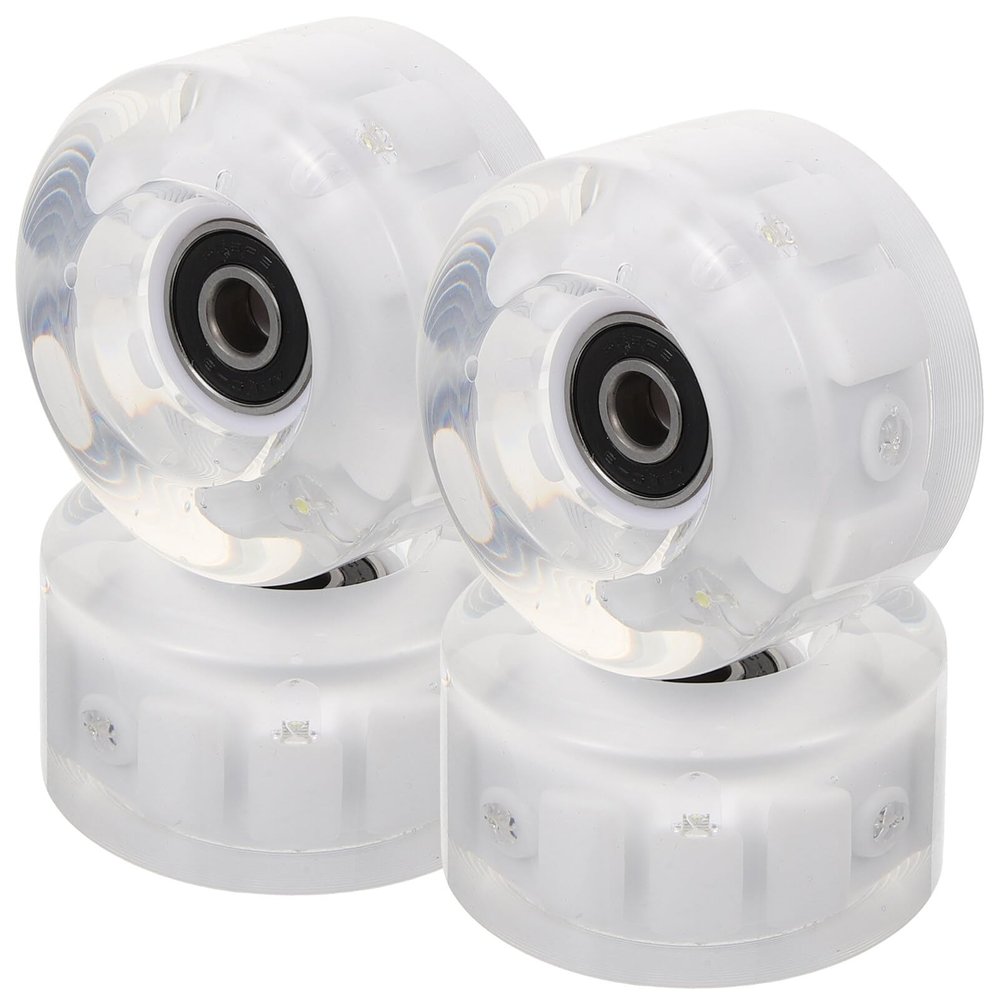BESPORTBLE Roller Skates Accessories 1 Set Roller Skating Wheel Skate Accessories Light up Wheels Light up Skating Wheel Flashing Skating Wheels