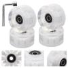 BESPORTBLE Roller Skates Accessories 1 Set Roller Skating Wheel Skate Accessories Light up Wheels Light up Skating Wheel Flashing Skating Wheels view 4