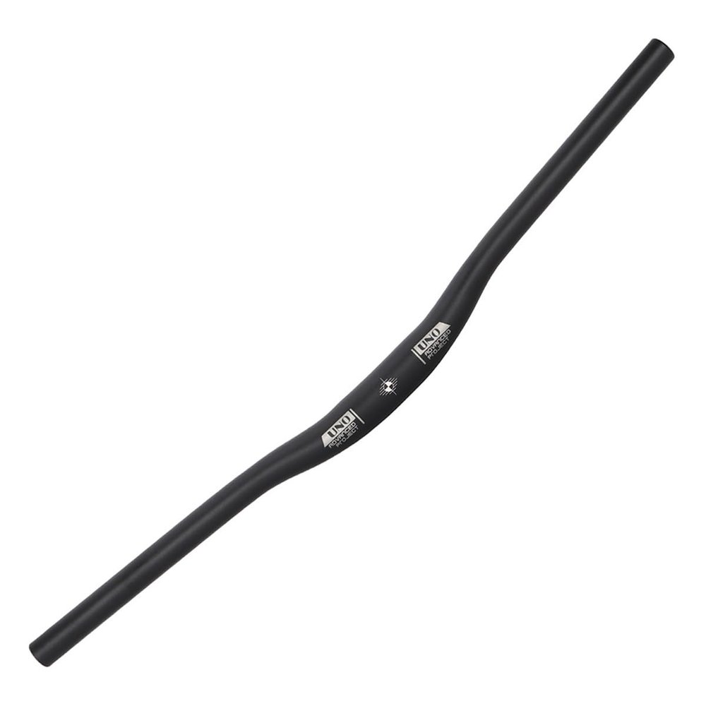 DELVOYE 640-740MM Extra Long Bicycle Handlebars 31.8mm Aluminum Alloy MTB Handlebar Rise 15MM Mountain Bike Road Bicycle Riser/Flat Bar Black (Color : Riser Bar, Size : 640mm)
