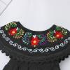 Mexican Fiesta Dress for Girls - Cinco de Mayo Traditional Off-Shoulder Floral Embroidered Sleeveless Dress - Toddler Kids Vestido Tipico Mexicano Black 12-18 Months view 4