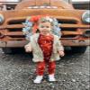 Hnyenmcko Baby Boy Christmas Outfit Long Sleeve Letter Print Crewneck Sweatshirt + Pants Winter Toddler Christmas Clothes (E-Red, 3-6 Months) view 2