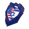 Heart USA American Flag Israel Israeli National Flag Dog Bandana Adjustable Triangle Pet Scarf Premium Quality Bandanas for Dogs and Cats view 3