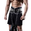MANUEKLEAR Quick Locking Dip Belt, Weightlifting Belt, Weight Lifting Belts for Men Women Heavy Duty Dipping Powerlifting Belt with Chain 40 inchs (Slate Gray) view 1