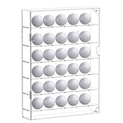 GRRICEPL Golf Balls Display Case for 30 Balls, Stunning Transparent Golf Ball Holders, Acrylic Material, Showcase Your Collection & Preserve Your Golf Balls