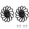 DJC Bike Ceramic Bearing Pulley Wheel 2pcs Guide Roller 11T 12T 13T 14T 15T 16T MTB Road Bike Rear Derailleur for Shimano for Sram Pulley oilslick (Black, 2pcs 14T) view 1