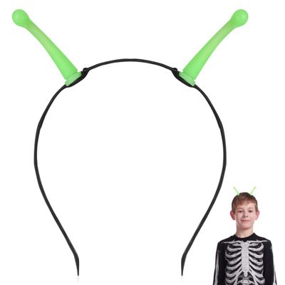 Abaodam Glow in the Dark Headband Halloween Party Hair Accessory with Antenna Light up Headband for Costume and Cosplay