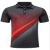 uideazone Mens Polo Shirts Fit Slim Casual Short Sleeve Athletic Fit Funny Golf Shirt Turn-Down Fitness Black Red Sport Teinns Shirt view 1