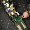 Tactical Pouch Utility,EMT Pouch MOLLE Ifak Tactical MOLLE Medical First Aid Utility Pouch with 2 Badge Patches - Quick Release Design (Color : GR) view 2